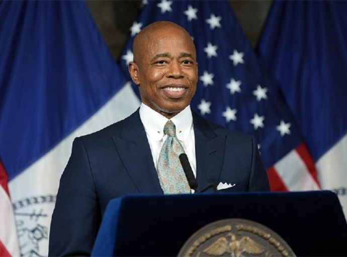 NYC Mayor Eric Adams Launches City's First Asylum Seeker Arrival Center