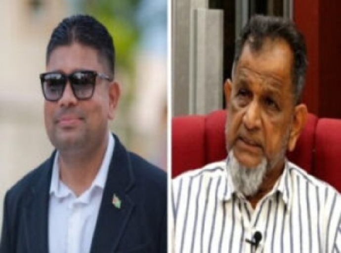 The charges against Azruddin Mohamed (left) and his father, Nazar Mohamed withdrawn by the Guyana Revenue Authority