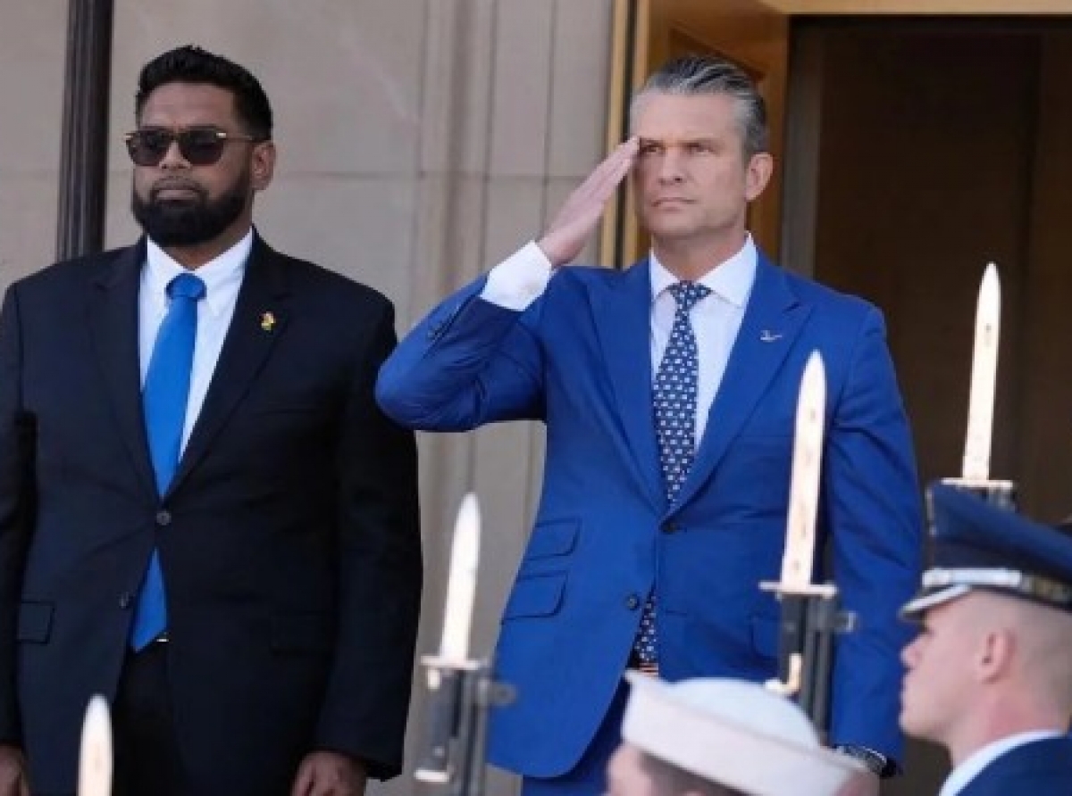 President Irfaan Ali and United States Secretary of War Pete Hegseth signed the Joint Declaration for an Enhanced Defense Partnership