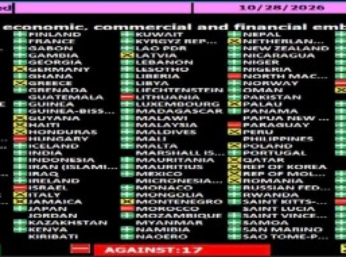 UN vote on Cuba By Peter Richards