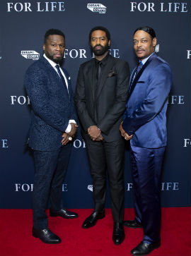 Curtis "50 Cent" Jackson, Nicholas Pinnock and Isaac Wright Jr. at special NYC Screening and VIP Party at Lincoln Center's Alice Tully Hall Photo Credit: Courtesy of ABC