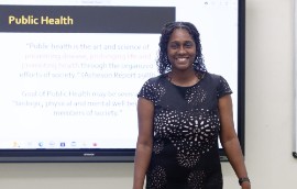 Dr. Natalie Greaves, clinician -researcher, lecturer in Public Health at The University of the West Indies Cave Hill Campus.
