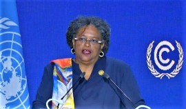 Prime Minister Mia Mottley (Courtesy of GIS Barbados)