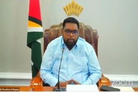 President Dr. Irfaan Ali addressing Africa-CARICOM summit (CMC Photo)
