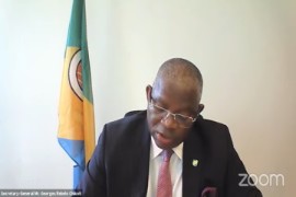 Secretary General of the Organization of African, Caribbean and Pacific States (OACPS), Georges Rebelo Pinto Chikoti (CMC Photo)