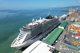 Inaugural arrival of the MSC Seaside