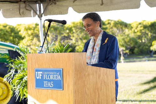 Pauline O. Lawrence Student Dormitory Groundbreaking Ceremony at the Tropical Research and Education Center (TREC). Photo taken 11-05-22.
