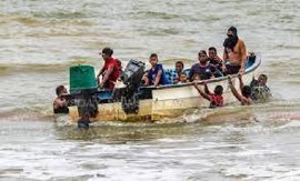 Venezuelan migrants arriving in Trinidad by boat (File Photo)