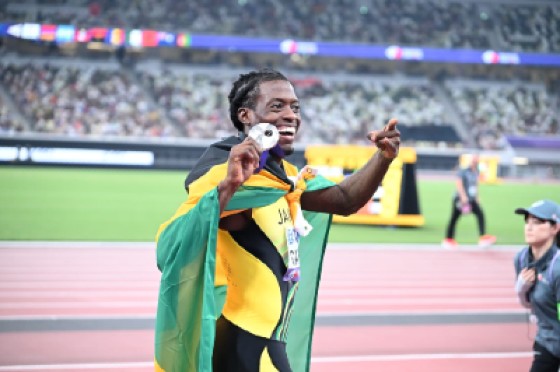 Jamaica’s Tajay Gayle captured the silver medal with a season’s best leap of 8.34m on Wednesday at the World Athletics Championships.