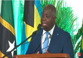 Bahamas Prime Minister Phillip Davis addressing opening of Caribbean Week of Agriculture (CWA) (CMC Photo)