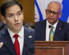 US Secretary of State, Marco Rubio (left) and OAS Secretary General Albert Ramdin (File Photo)