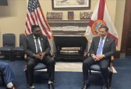 President Irfaan Ali and US Secretary of State, Marco Rubio in this file photo.