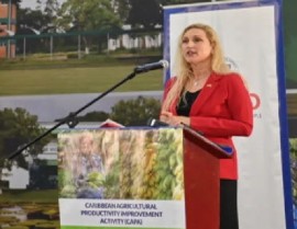 US Ambassador to Guya addressing launch of CAPA