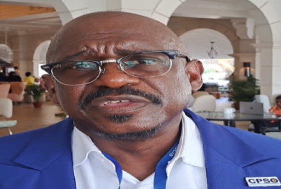 Chief executive officer of the CARICOM Private Sector Orgnization (CPSO), Dr. Patrick Antoine, speaking to CMC following a meeting with regional leaders (CCMC Photo).