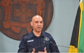 Commissioner of Police, Major General Antony Anderson, speaking at virtual news conference (JIS Photo)