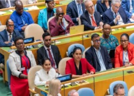 Guyana’s First Lady, Arya Ali addressing the 17th Session of the Conference of States Parties to the Convention on the Rights of Persons with Disabilities