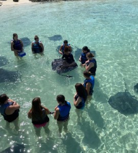 Iowa State University students participate in the stingray program.