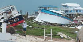 Bahamians are still picking up the pieces after Hurricane Dorian. Photograph by DAWN A. DAVIS