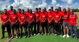 T&T men’s cricket team for the Bolivarian Games. – Photo courtesy TTOC