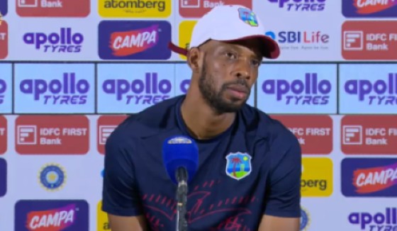 West Indies Test captain Roston Chase speaking at the post-match press conference following his side’s defeat to India in the opening Test.