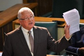 Justice Minister Delroy Chuck
