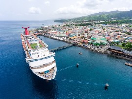 Cruise ship in Dominican port (File Photo)