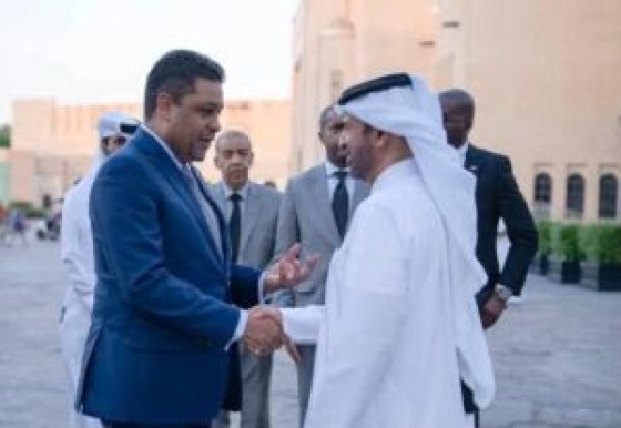 Laurent Saint-Cyr, and Qatar’s Prime Minister, Sheikh Mohammed bin Abdulrahman bin Jassim Al-Thani