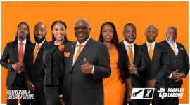 Prime Minister Dr. Timothy Harris with candidates of the People’s Labour Party (PLP)
