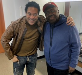 DAVID HERON AND OLIVER SAMUELS. (Photo courtesy of Karl O'Brian Williams.)