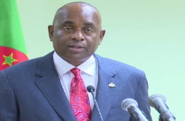 Prime Minister Roosevelt Skerrit addressing the media on Wednesday (CMC Photo)