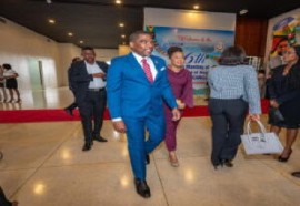Prime Minister Dr. Terrance Drew at CARICOM summit in Guyana (CMC Photo)