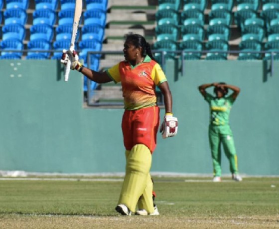Afy Fletcher scored 116 for Grenada against Dominica in the WICB T20 Women’s Championship. Photo: Windward Islands Cricket Association.