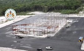 Construction at the Regional Food Hub at Yarrowkabra, taken in March 2026. (Photo credit: Ministry of Agriculture)