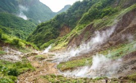 Drilling campaign at Mount St. Catherine in northern Grenada.