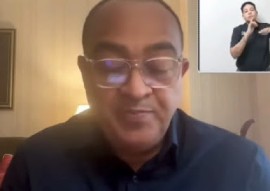 Health and Wellness Minister Dr. Christopher Tufton, speaking at a news conference on Friday (CMC Photo)