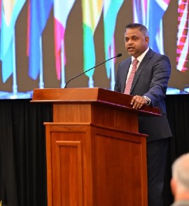Public Utilities and Aviation Minister, Deodat Indar.