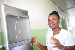 Zero Mass Water's SOURCE Hydropanels make water from air for the University Hospital of the West Indies' Pediatric Ward
