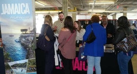 The range of Appleton Estate rum expressions offered at the Jamaica Tourist Board booth during Toast of Brooklyn Wine & Food Festival. From left: Appleton Estate Rare Blend, Appleton Estate Reserve Blend and Appleton Estate Signature Blend.   