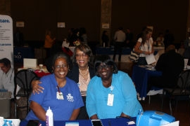 roward Health team members provided free health screenings at the Broward Health Supplier Diversity Business and Health Expo on Nov. 8, 2019, at The Signature Grand in Davie, Fla.
