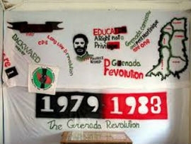 A banner depicting the revolution.