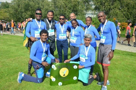 Caribbean Airlines 2019 WARR Team: Back row from left to right – Herdis Andrews, Duane Moulton, Willard Gittens, Simon Fabien, Rhonda Thomas, Leeann Gibbs, Roy Johnson. Front Row from left to right – Samuel Furlonge, Maurice Langton-Attang.
