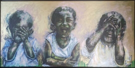 Jamaican Artist Krystle Sabdul’s “Boys Laughing” will be Featured at the Exhibition.