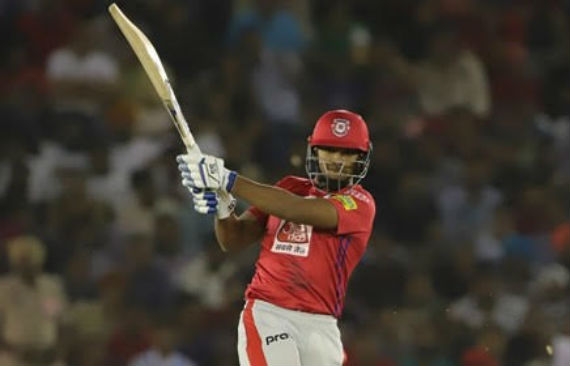 Left-hander Nicholas Pooran.