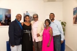 Left to Right Ludlowe Bailey | Donna Baptiste | Marc Baptiste| Directors Eveline Pierre | Serge Rodriguez