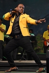 The Jamaica Festival Song Competition 2018 winner Oneil “Nazzleman” Scott performs his winning song Jamaica a Wi Home at the competition’s Grand Final.