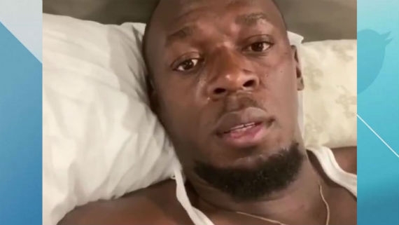 Bolt is self isolating after contracting virus.