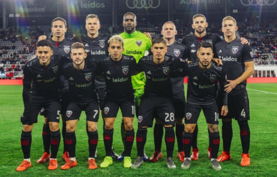 The D.C. United team ahead of their 5-0 win against Real Salt Lake in Major League Soccer in 2019.  Photo credit: Xavi Dussaq / D.C. United