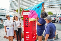 The first Little Free Library in the U.S. Virgin Islands is unveiled.