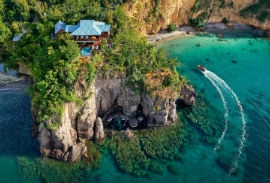 The award-winning Secret Bay in Dominica