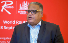 U.S. Virgin Islands Commissioner of Tourism Joseph Boschulte in Indianapolis last week